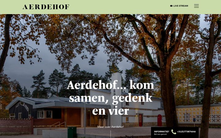 Screenshot of aerdehof.nl