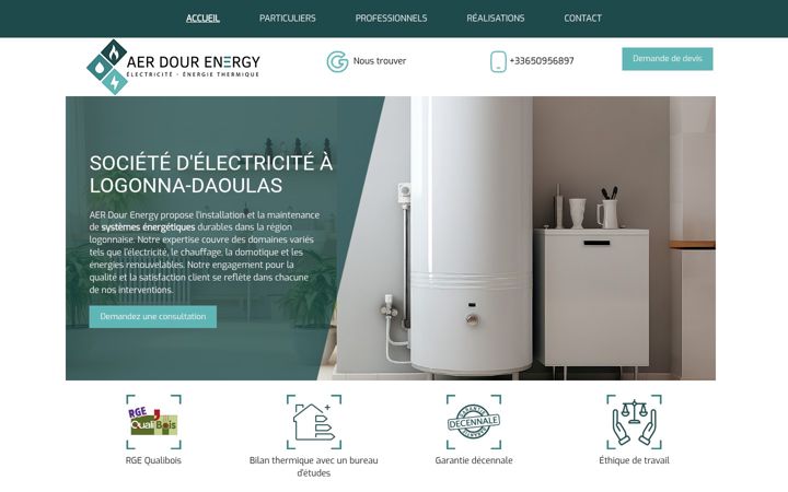 Screenshot von aerdourenergy.fr