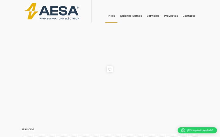 Screenshot von aereaelectrificaciones.com