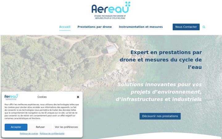 Screenshot von aereau-sas.fr