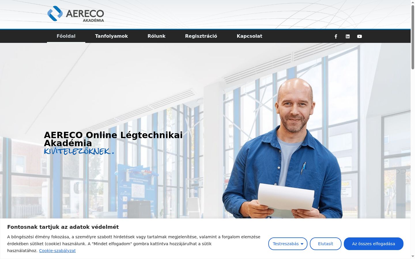 Snímek obrazovky baneru souhlasu zobrazeného před jakoukoli interakcí