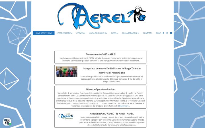 Screenshot von aerel.org