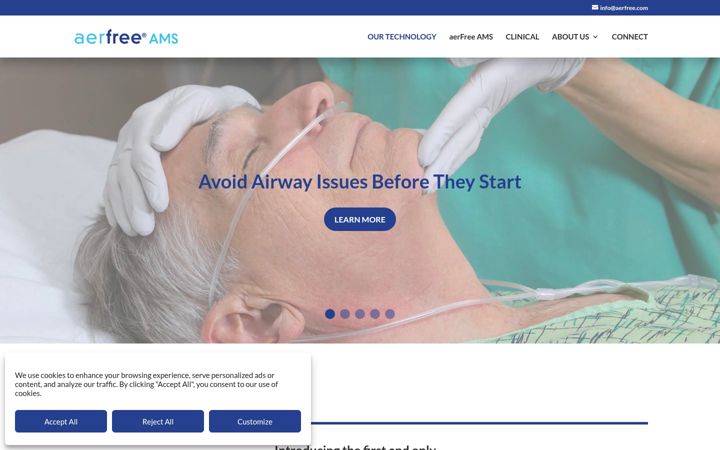 Screenshot von aerfree.com