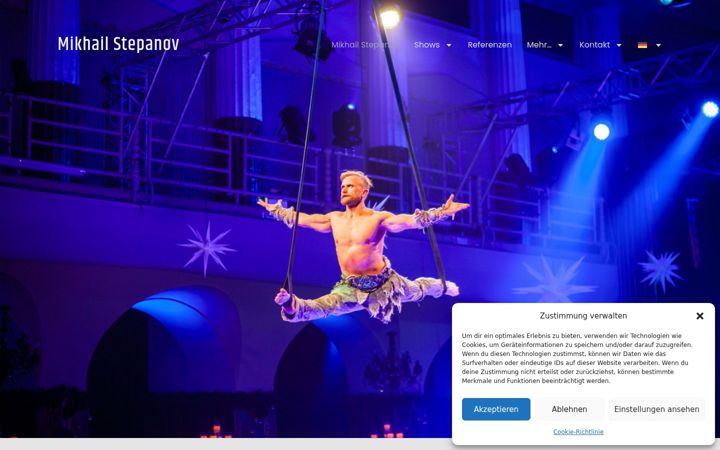 Snímek obrazovky aerial-acts.de