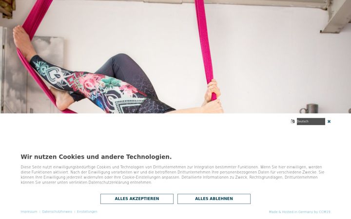 Screenshot of aerial-yoga-calw.de