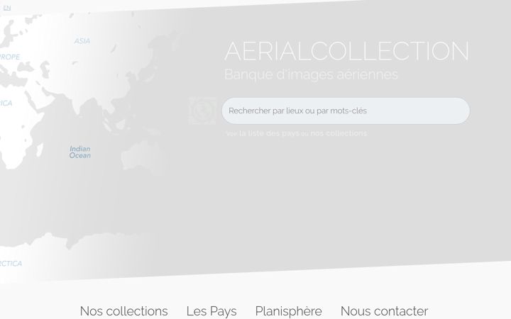 Snímek obrazovky aerialcollection.fr