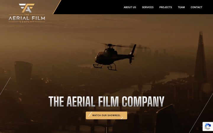Ekrānuzņēmums no aerialfilmcompany.com