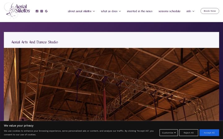 Screenshot von aerialstilettos.co.uk