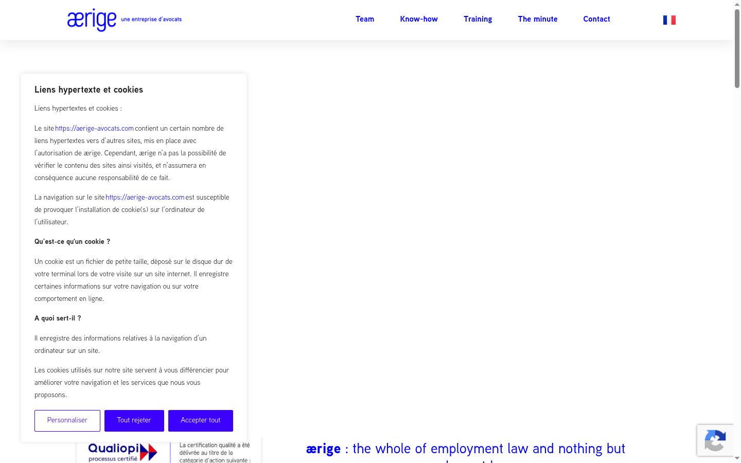 Screenshot des Einwilligungsbanners vor jeglicher Interaktion