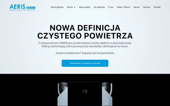 Screenshot of aeris.pl