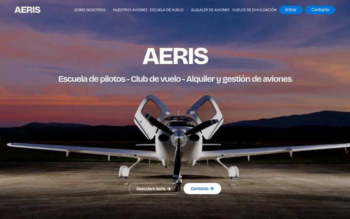 Screenshot of aerisgestion.com
