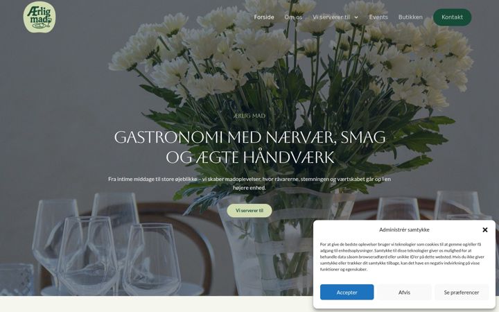 Screenshot of aerligmad.dk