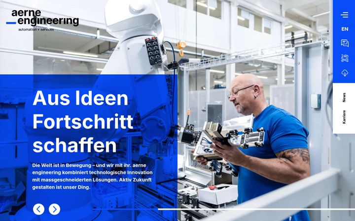 Screenshot di aerne-ag.ch