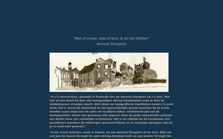 Screenshot of aernoutsteegstra.nl