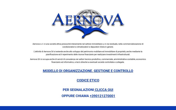 Screenshot of aernova.com
