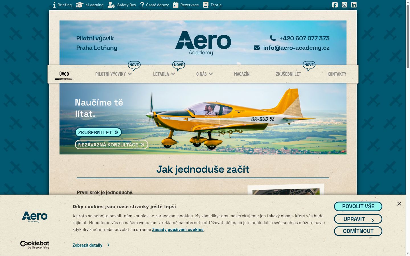 Sutikimo reklamjuostės, rodytos prieš bet kokią sąveiką, ekrano kopija
