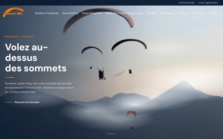 Screenshot of aero-bi.com