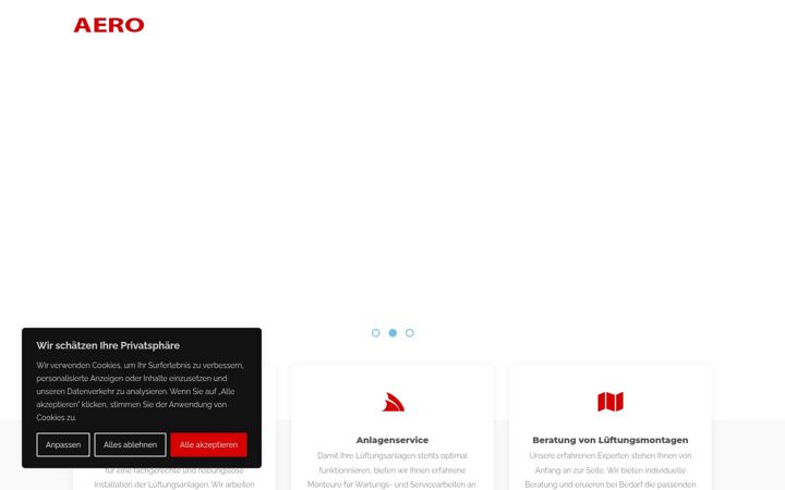 Screenshot of aero-lu.ch