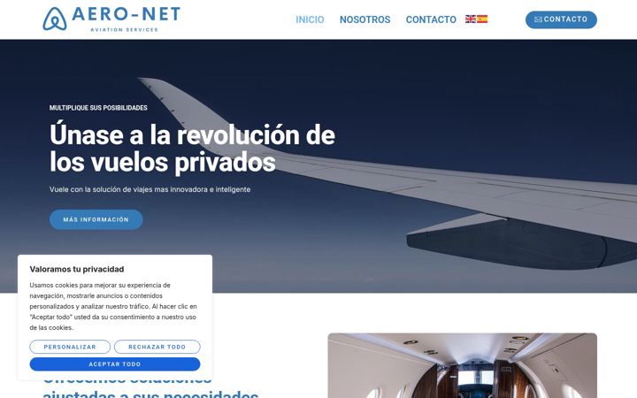 Screenshot of aero-net.es