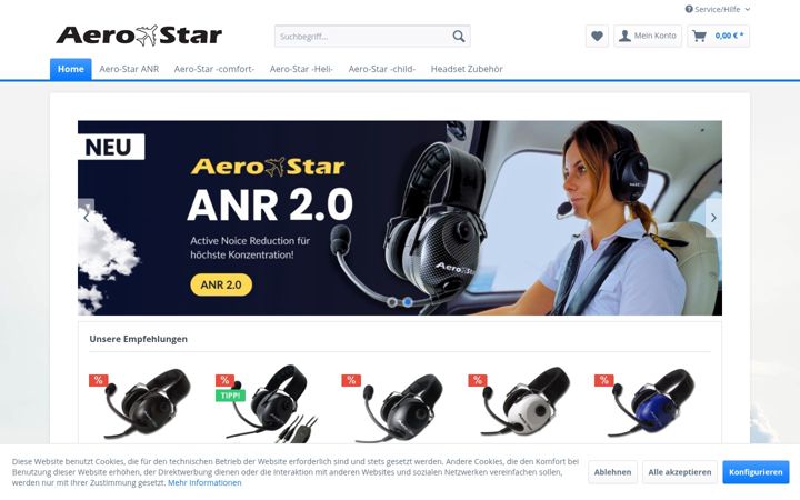 Screenshot of aero-star.de
