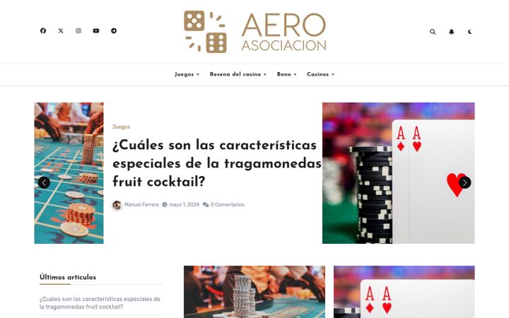 Screenshot stránky aeroasociacion.es