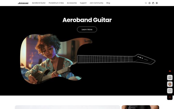 Screenshot of aeroband.net