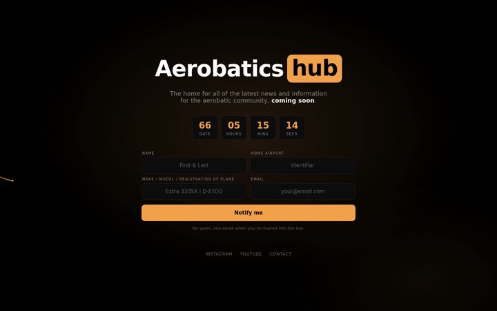 Screenshot of aerobaticshub.com