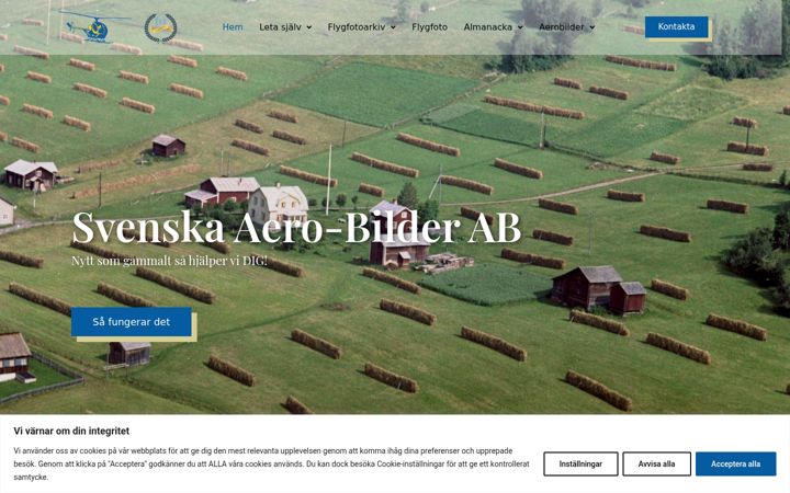 Screenshot of aerobilder.se