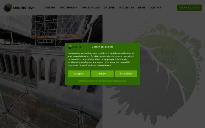 Snímek obrazovky aerobiotech.com