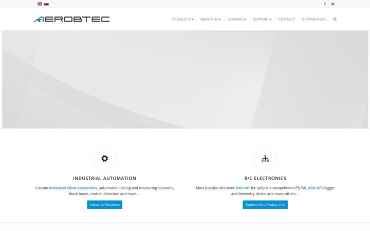 Screenshot of aerobtec.com
