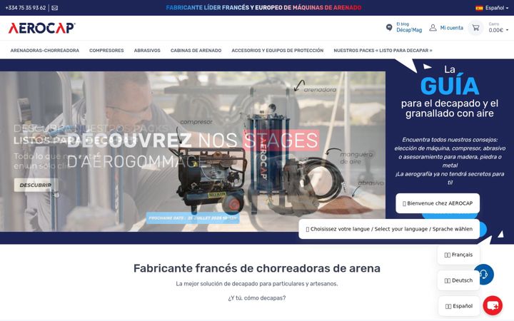 Screenshot of aerocap.es