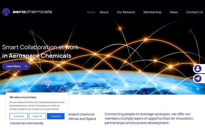 Snímek obrazovky aerochemicals.com