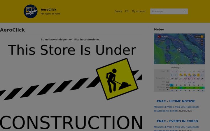 Screenshot of aeroclick.it