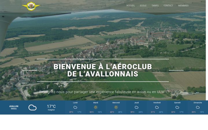 Screenshot of aeroclub-avallon.fr