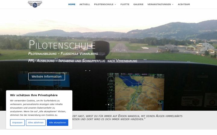 Screenshot of aeroclub-bodensee.at
