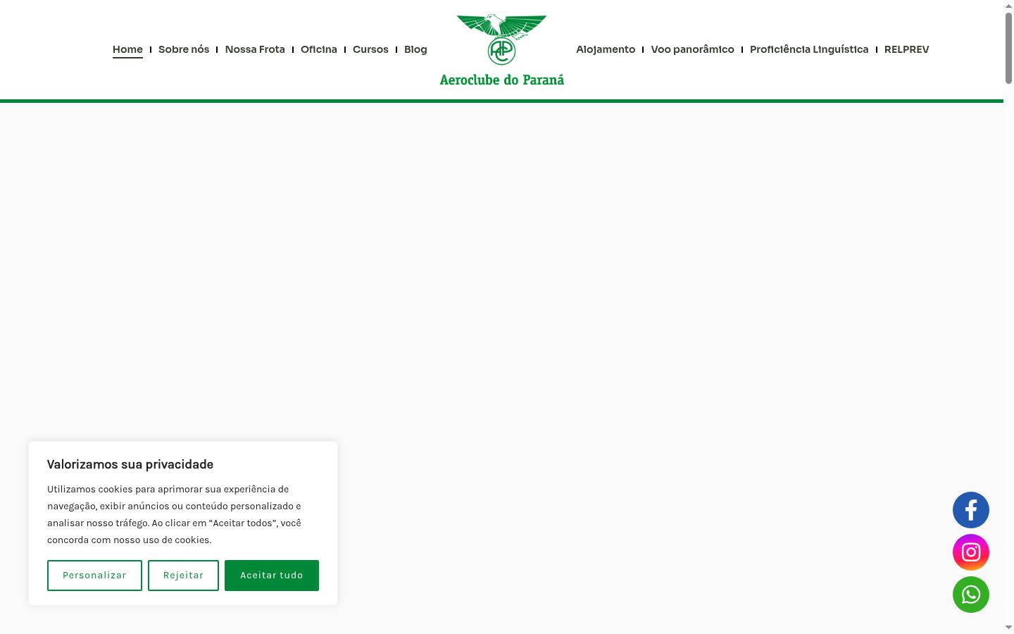 Capture d'écran de la bannière de consentement affichée avant toute interaction
