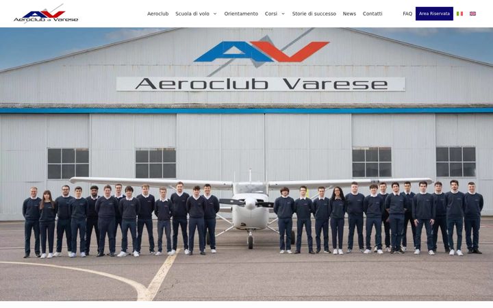 Screenshot του aeroclubvarese.it