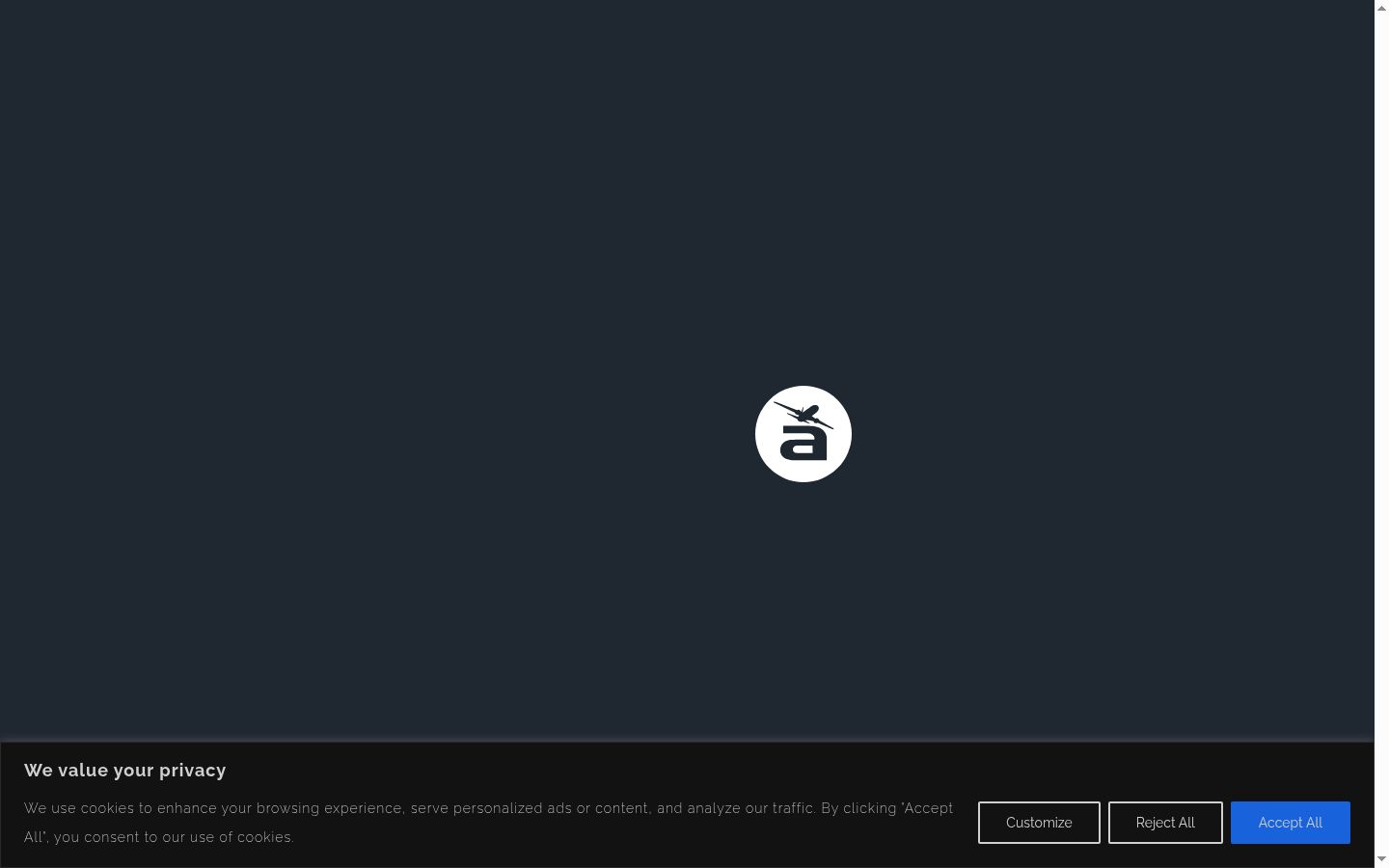 Screenshot des Einwilligungsbanners vor jeglicher Interaktion