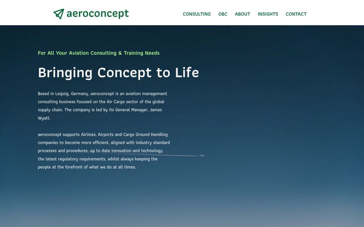 Screenshot of aeroconcept.aero