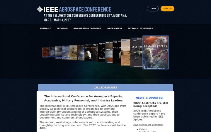 Screenshot of aeroconf.org