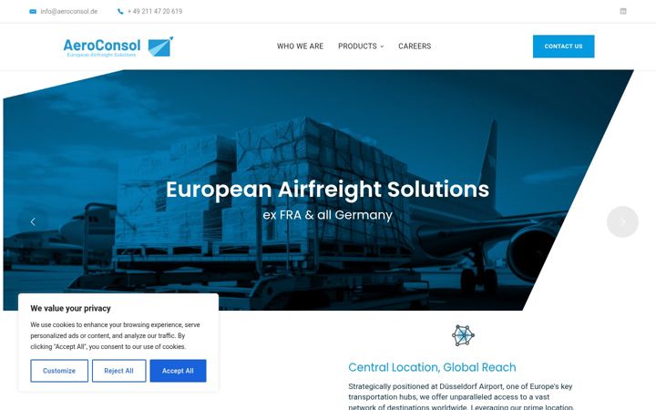 Screenshot of aeroconsol.de