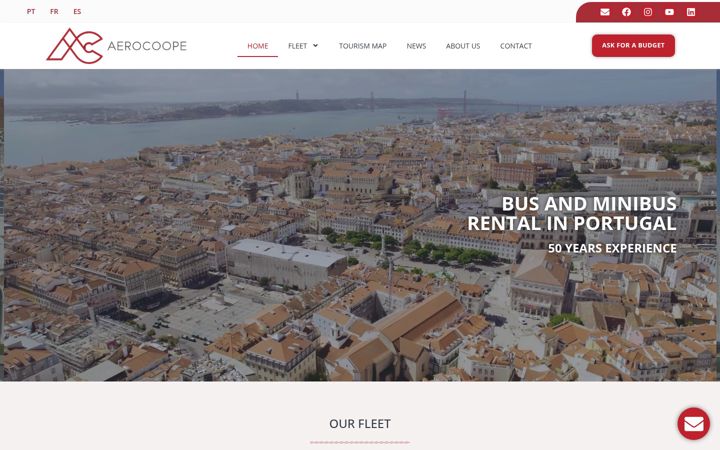 Captura de ecrã de aerocoope.com