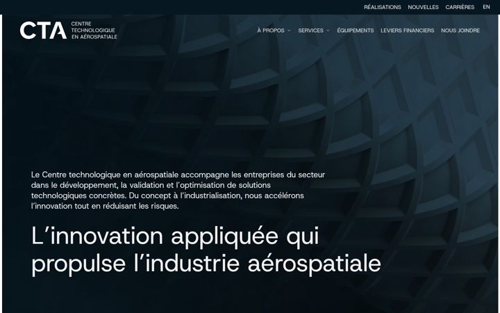 Screenshot of aerocta.ca