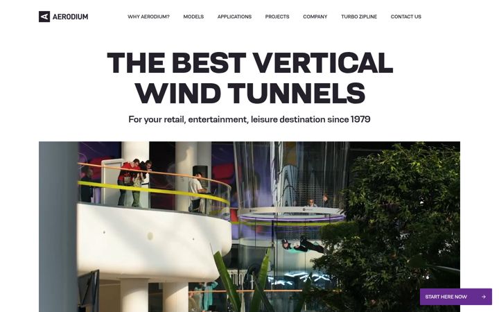 Screenshot of aerodium-technologies.com