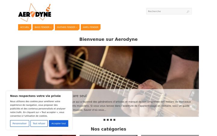 Screenshot of aerodyne.fr