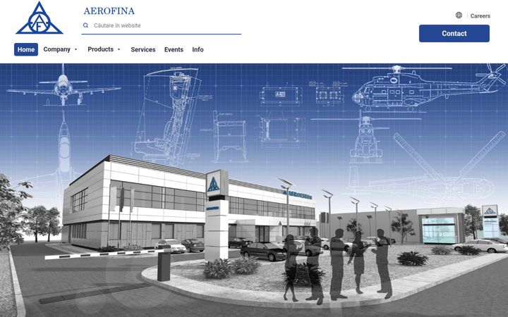 Screenshot of aerofina.ro