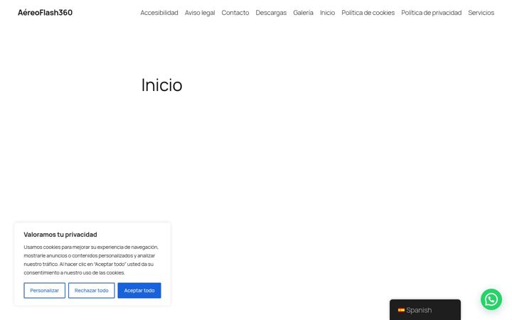 Screenshot of aeroflash.es