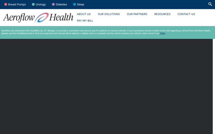 Skærmbillede af aeroflowhealth.com