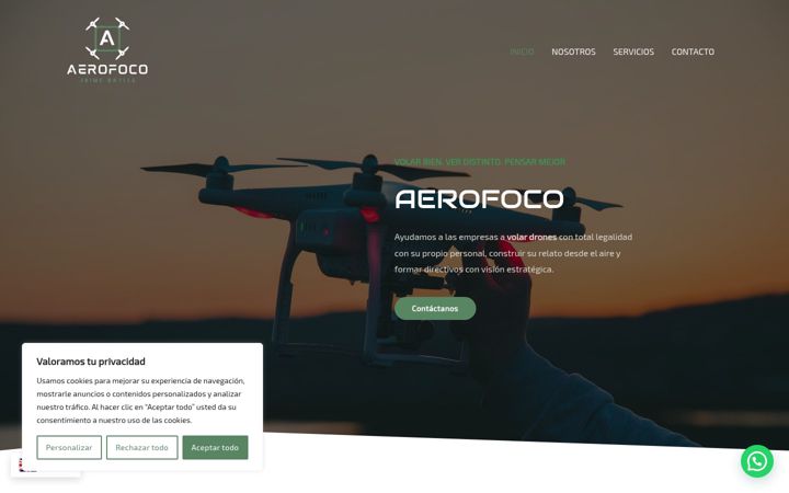 Screenshot of aerofoco.com