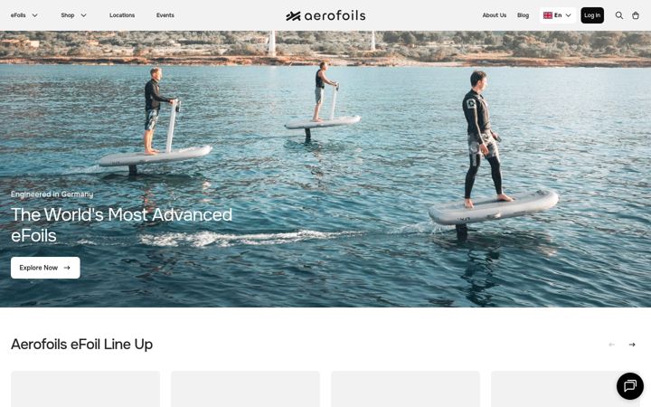 Screenshot of aerofoils.de